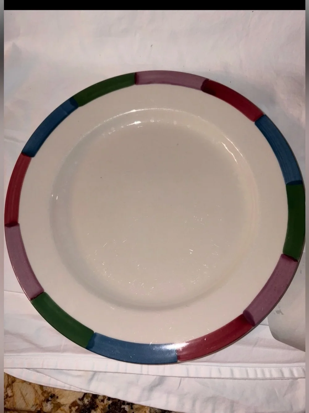 HTF Homer Laughlin tones Set of 6 dinner plates